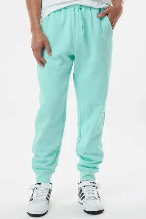 Pantalon de survêtement en polaire pour hommes avec poches - Vert menthe