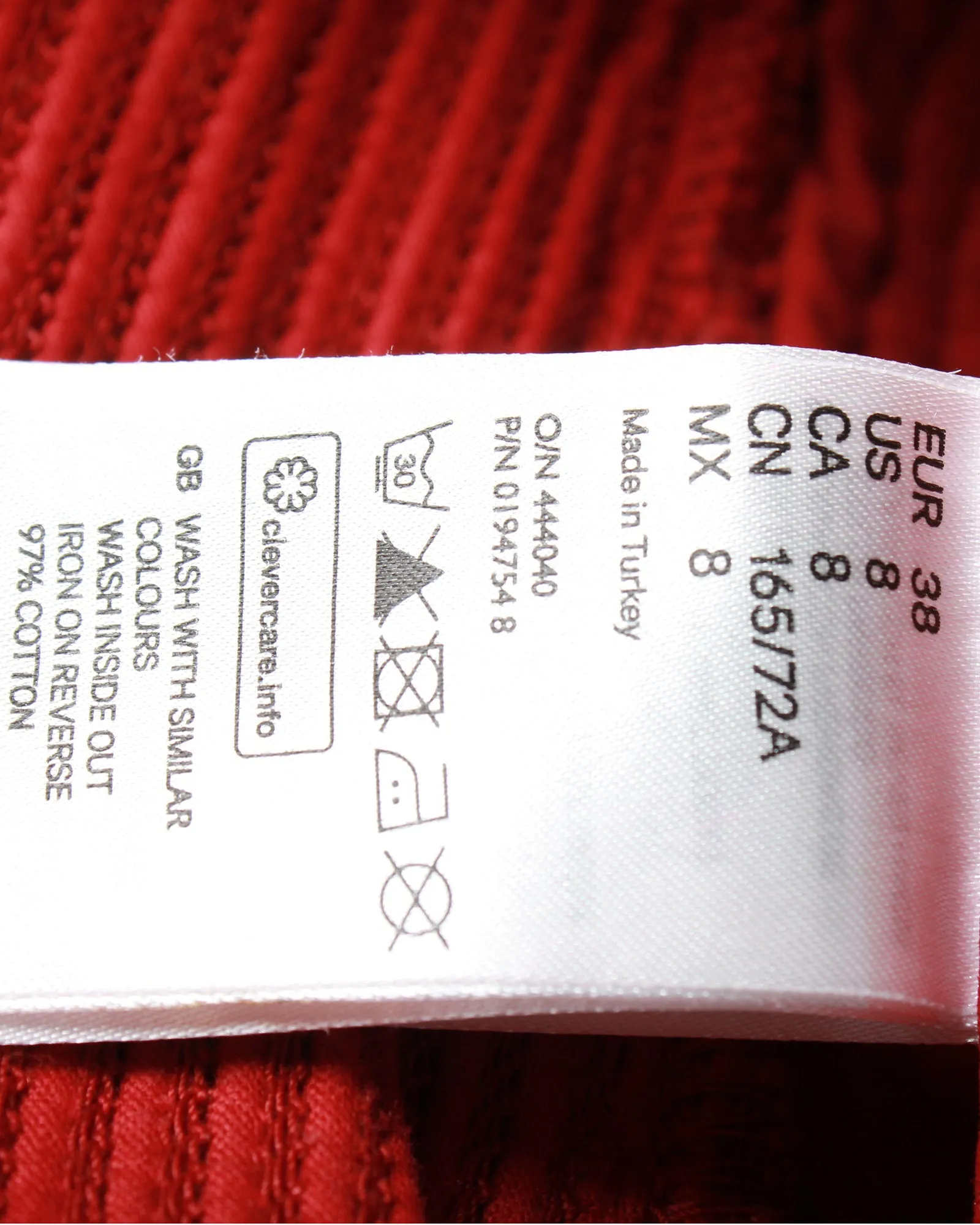 Isabel Marant x H&M Jeans moto ciré en coton rouge