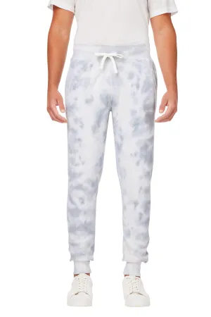 J America Pantalon de jogging en polaire tie-dye pour hommes avec poches - Gris