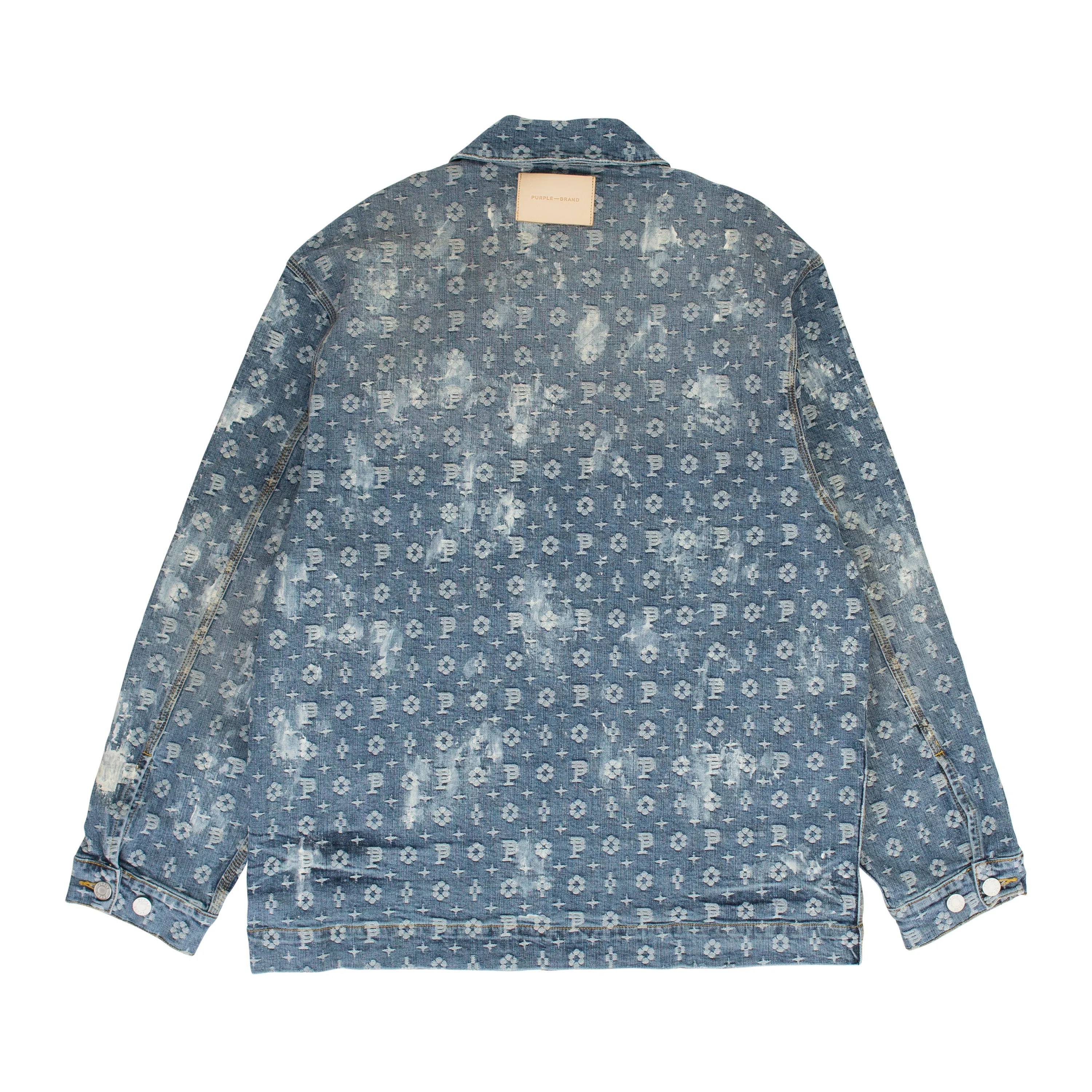 VESTES EN DENIM INDIGO MONOGRAMME JACQUARD