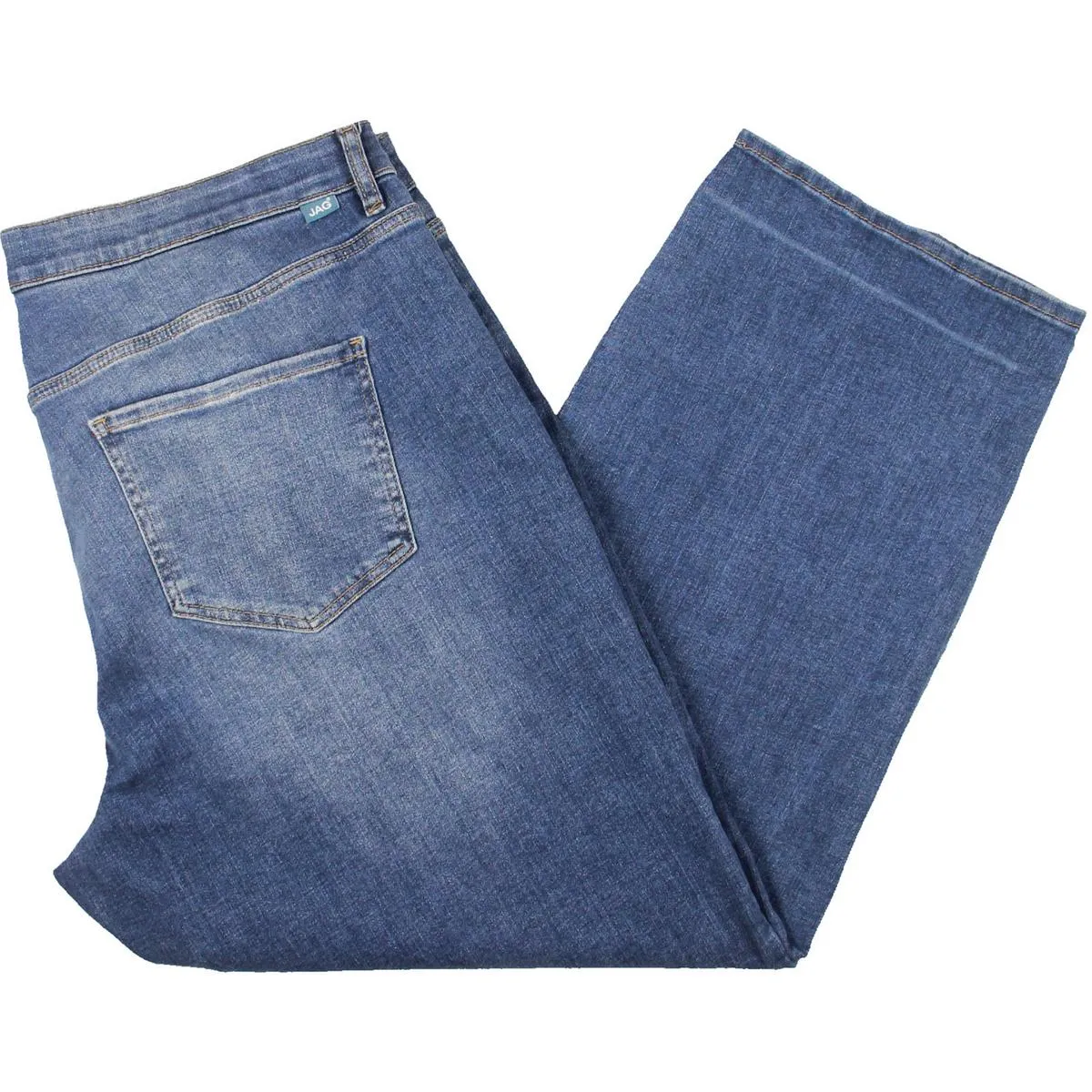 Jag Jeans Femmes Plus Haute Taille Jeans Droit Lavage Whisker