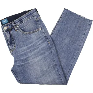 Jag Jeans Femmes Jeans Denim à Ourlet Brut Coupe Droite