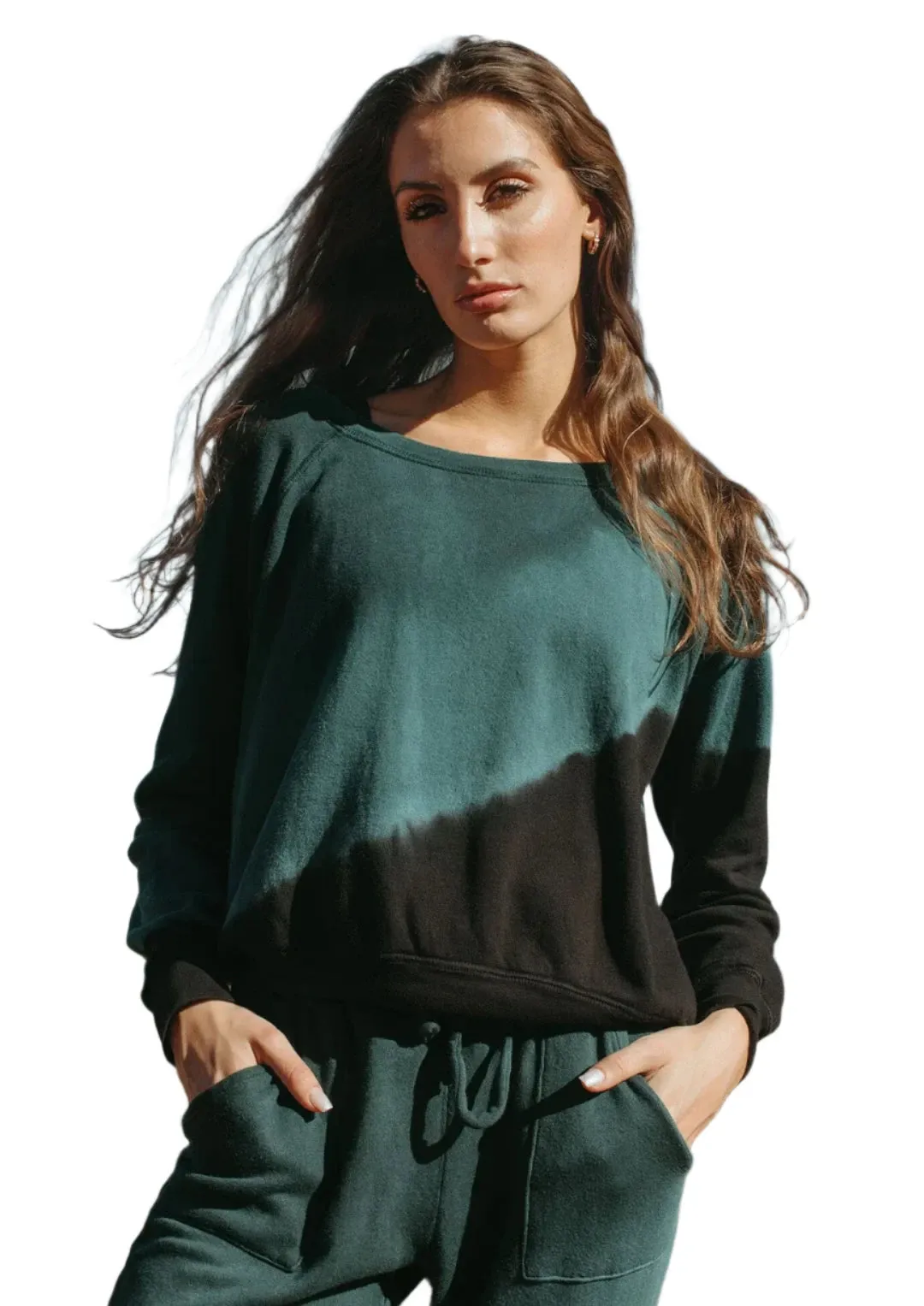 Pull Jala Chill Teinture nouée bleu sarcelle
