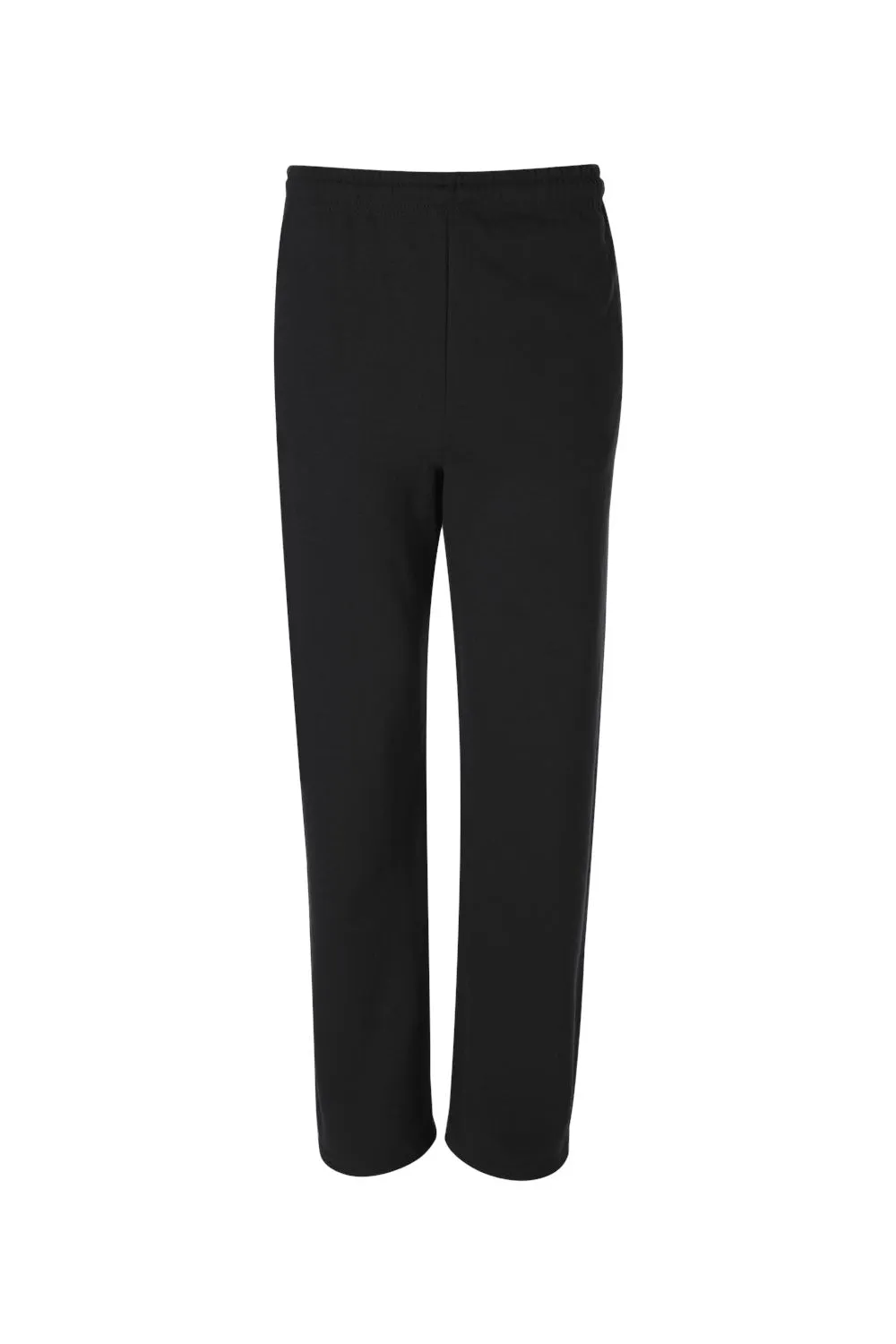 Pantalon de survêtement Jerzees pour hommes en polaire NuBlend résistante aux boulochages, bas ouvert avec poches - Noir