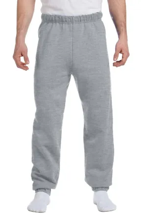 Pantalon de survêtement en polaire résistant aux boulettes Jerzees pour hommes - Gris chiné