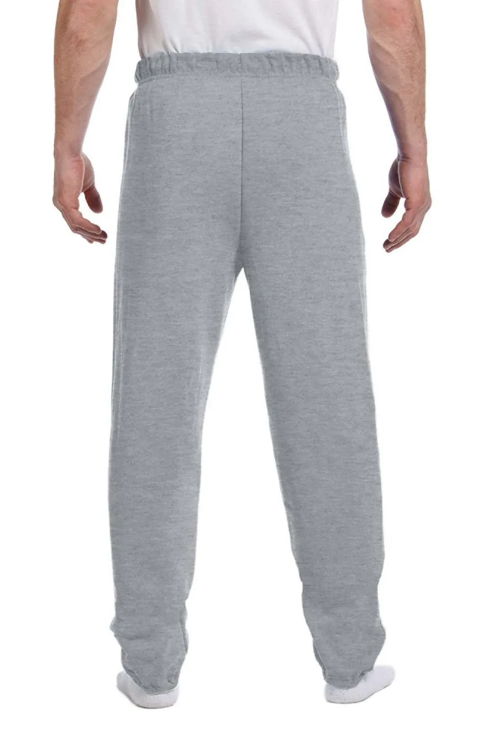 Pantalon de survêtement en polaire résistant aux boulettes Jerzees pour hommes - Gris chiné