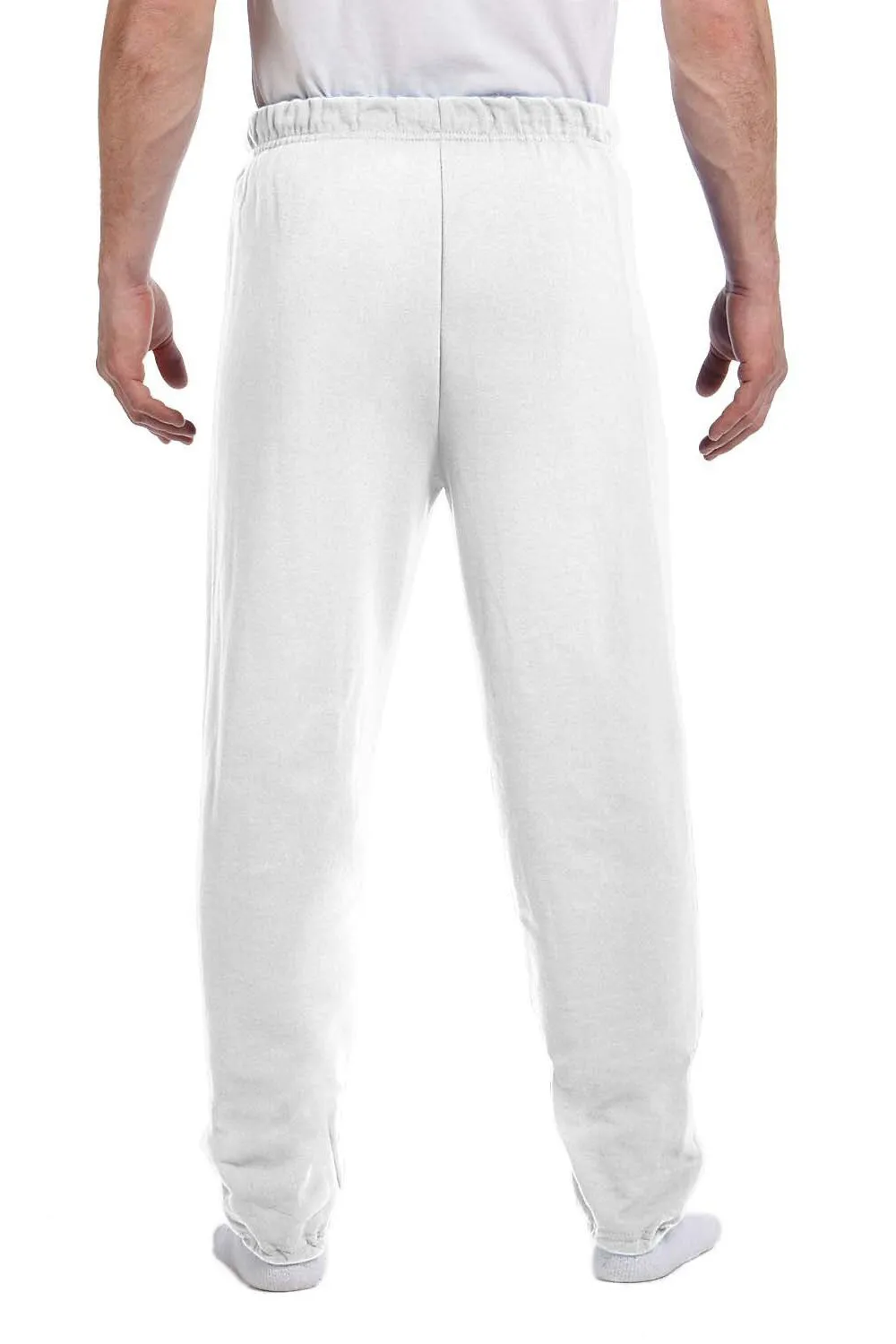 Pantalon de survêtement en polaire résistant aux boules Jerzees NuBlend pour homme - Blanc