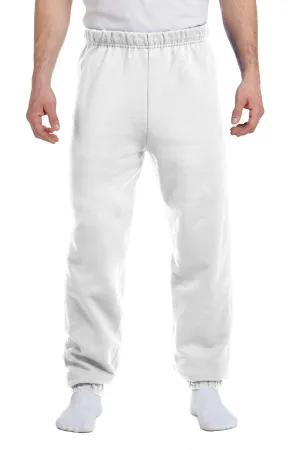 Pantalon de survêtement en polaire résistant aux boules Jerzees NuBlend pour homme - Blanc