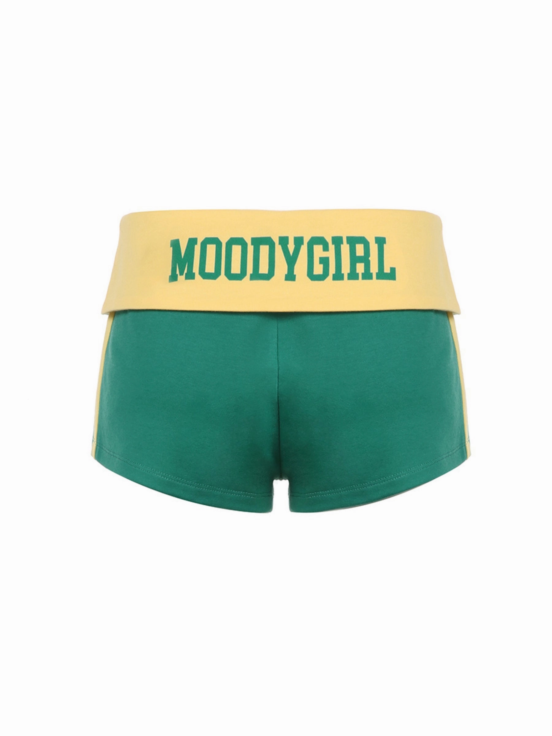 Short de sport imprimé lettre Kamry