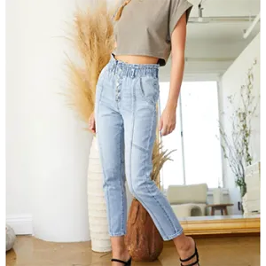 KanCan Jean Mom en Papier Kraft