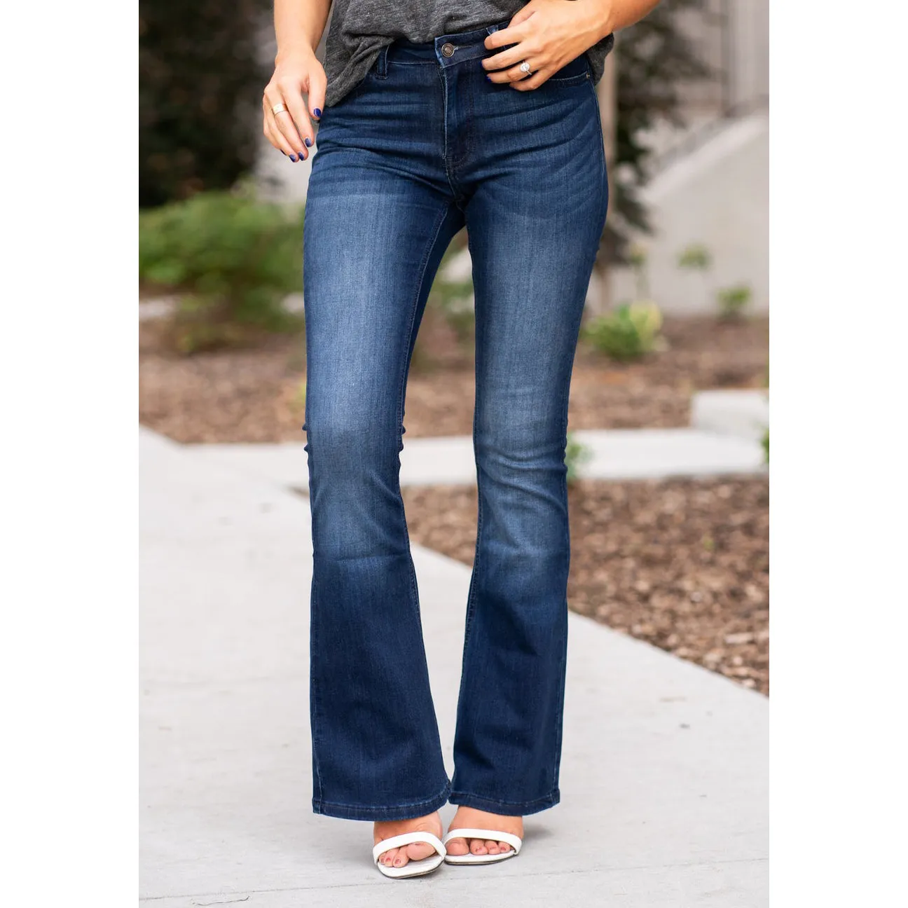 KanCan Jean Flare Petite à Taille Moyenne