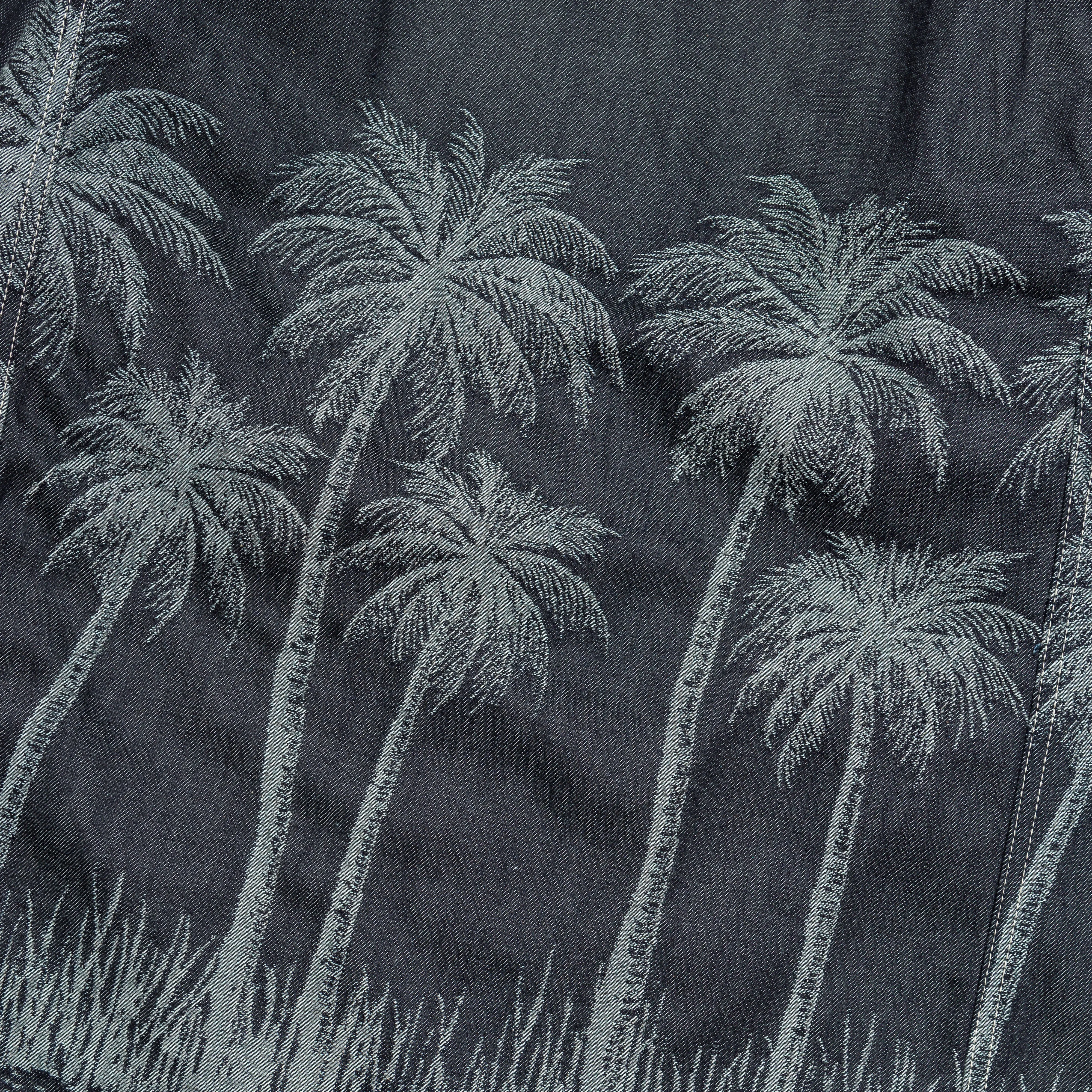 Kapital Clothing Combinaison en Denim Jacquard PALM TREE 12oz CACTUS - Indigo