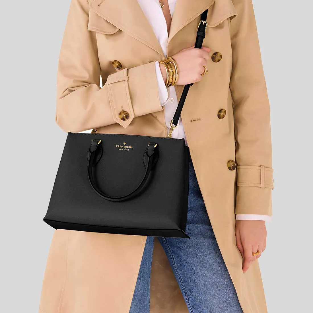Sac KATE SPADE Rae Medium Satchel Noir KK310