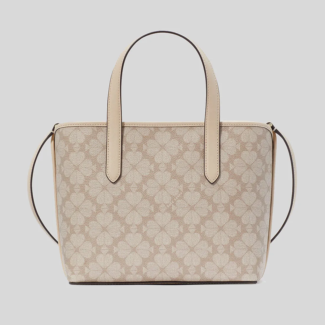 Sac Kate Spade KATE SPADE Signature Mini Cabas Fleur Spade Beige Foncé Multi KH425