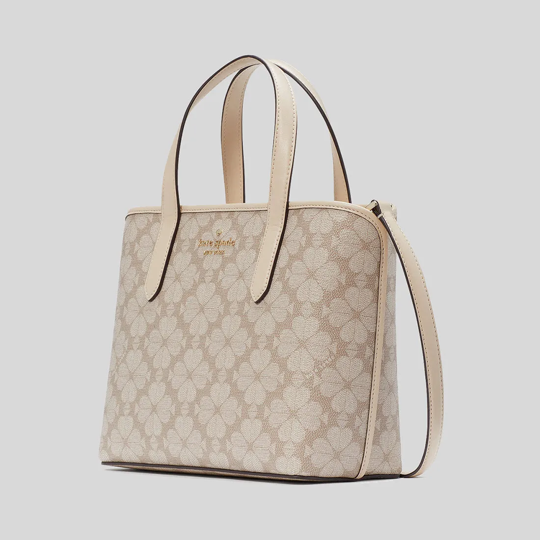 Sac Kate Spade KATE SPADE Signature Mini Cabas Fleur Spade Beige Foncé Multi KH425