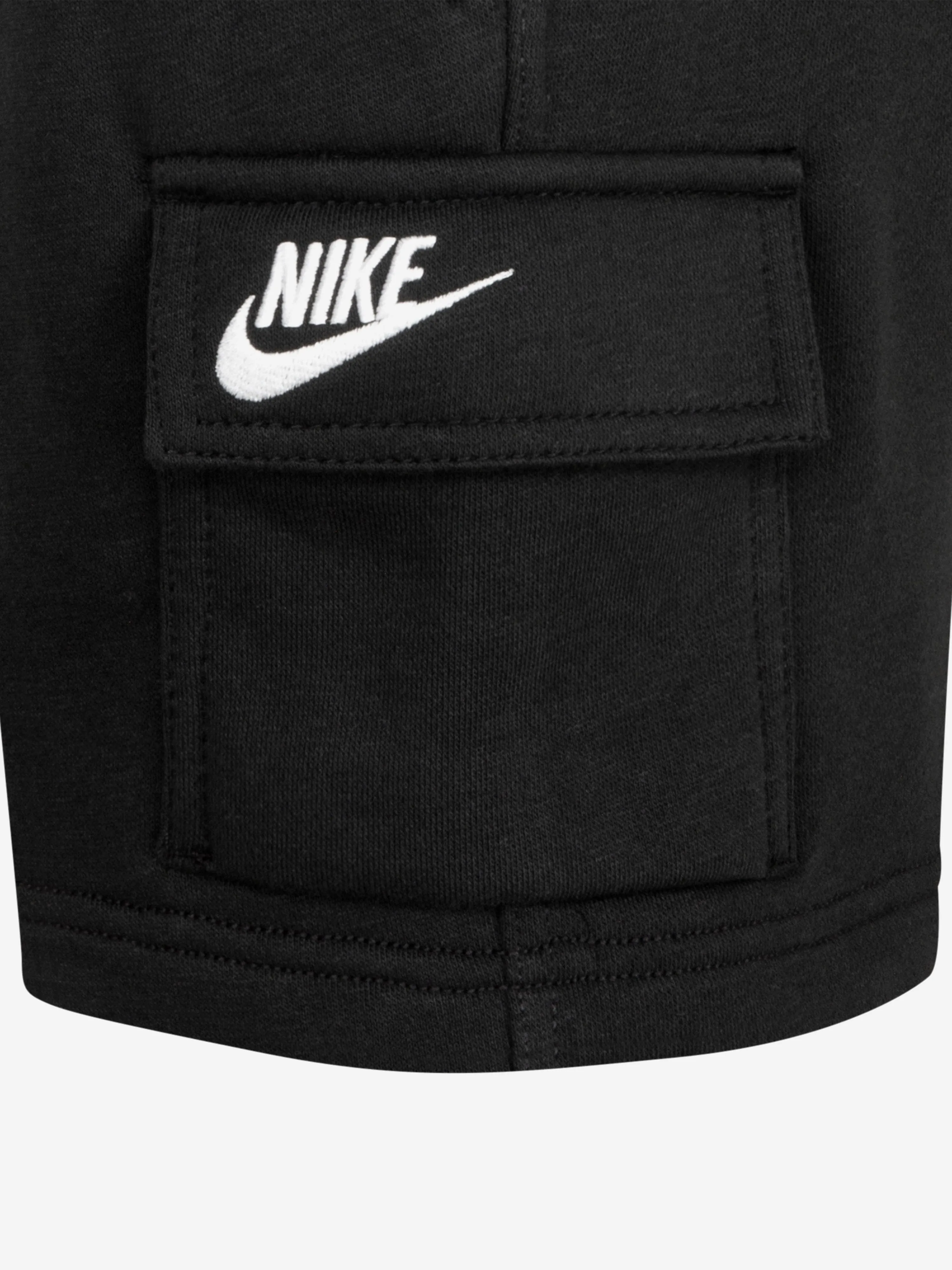 Short cargo pour enfants en noir