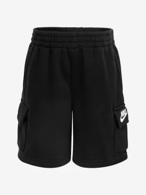 Short cargo pour enfants en noir