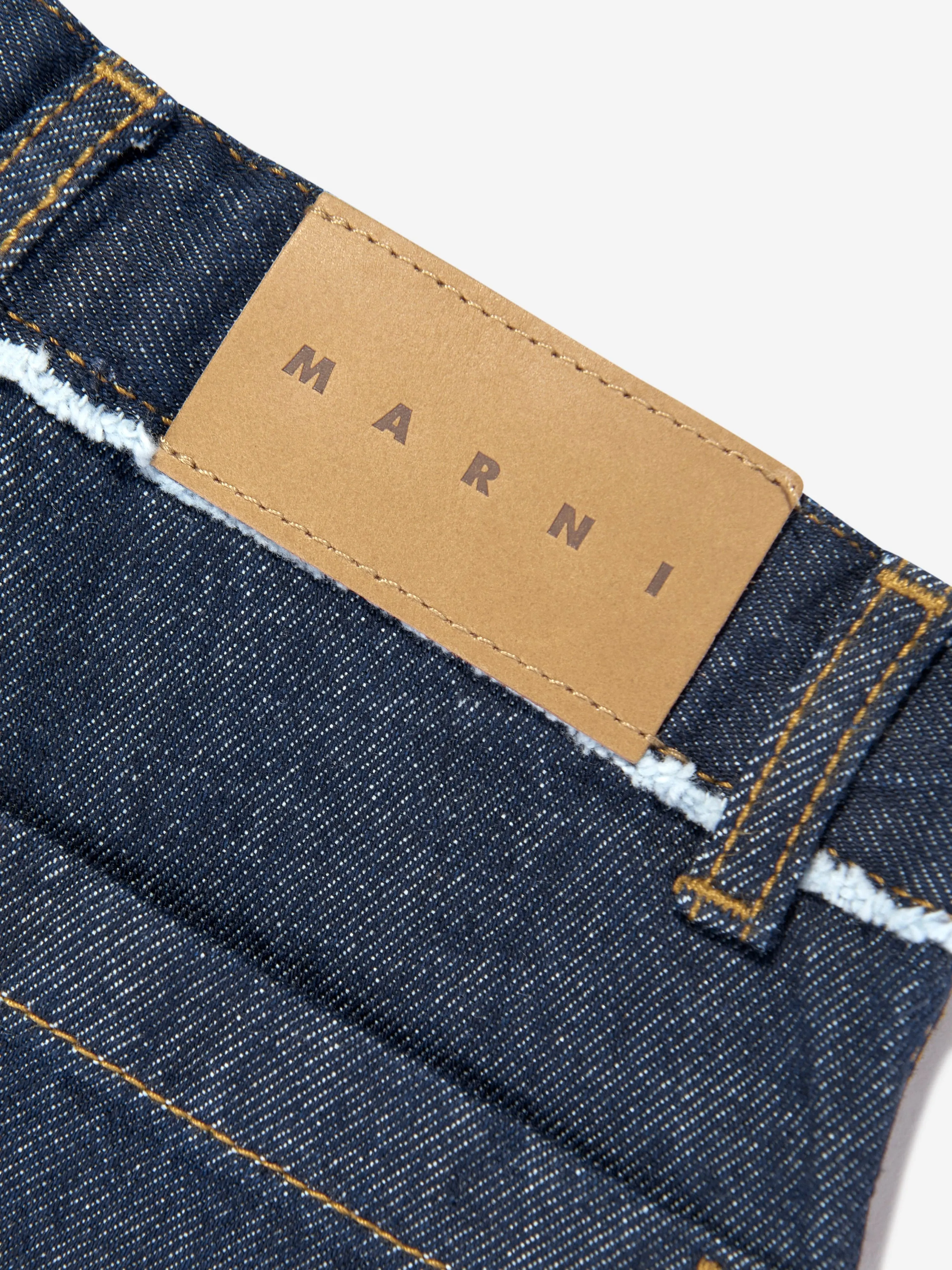 Short en jean pour enfants avec poches en bleu