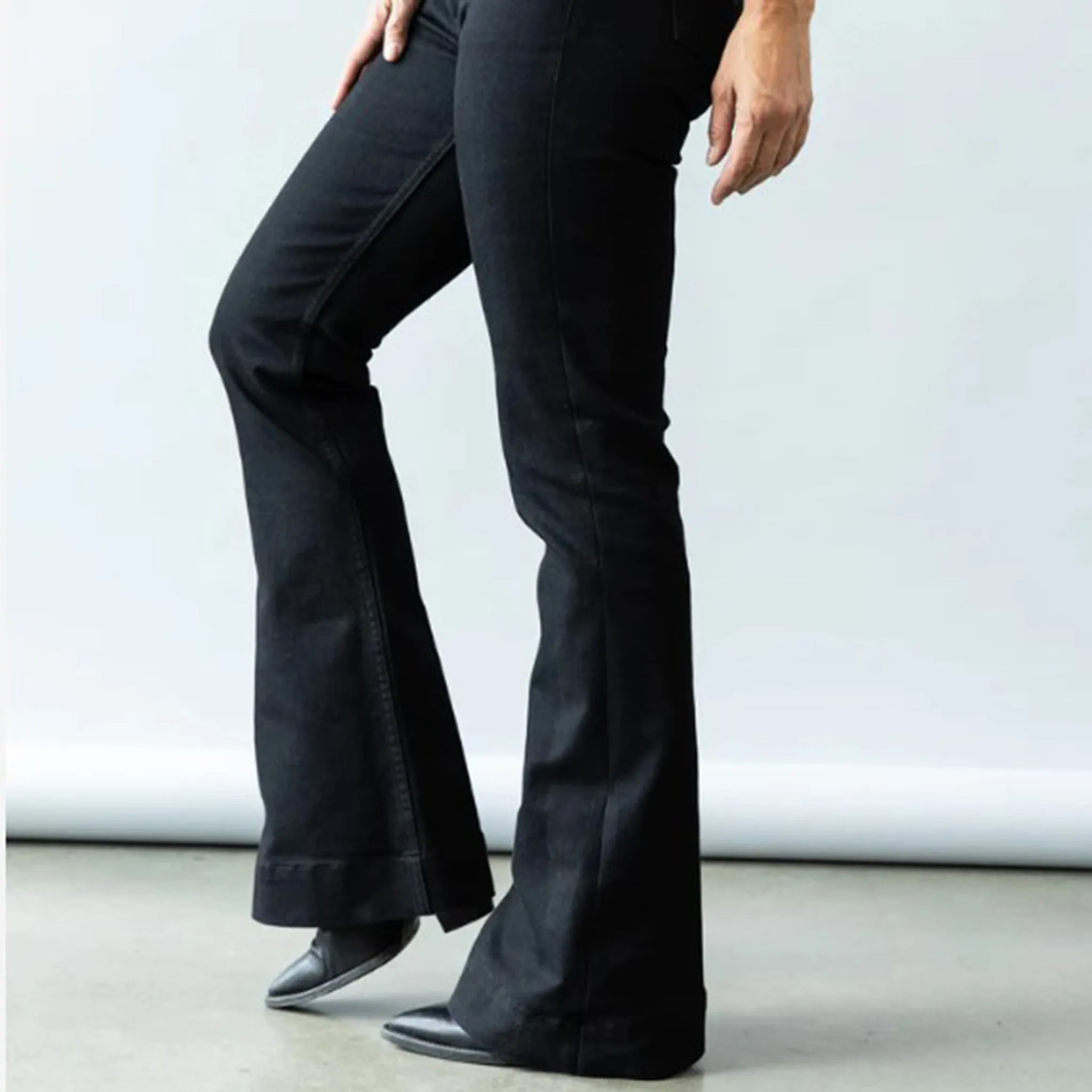Kimes Ranch Femme Jennifer Noir Flare Haute Taille