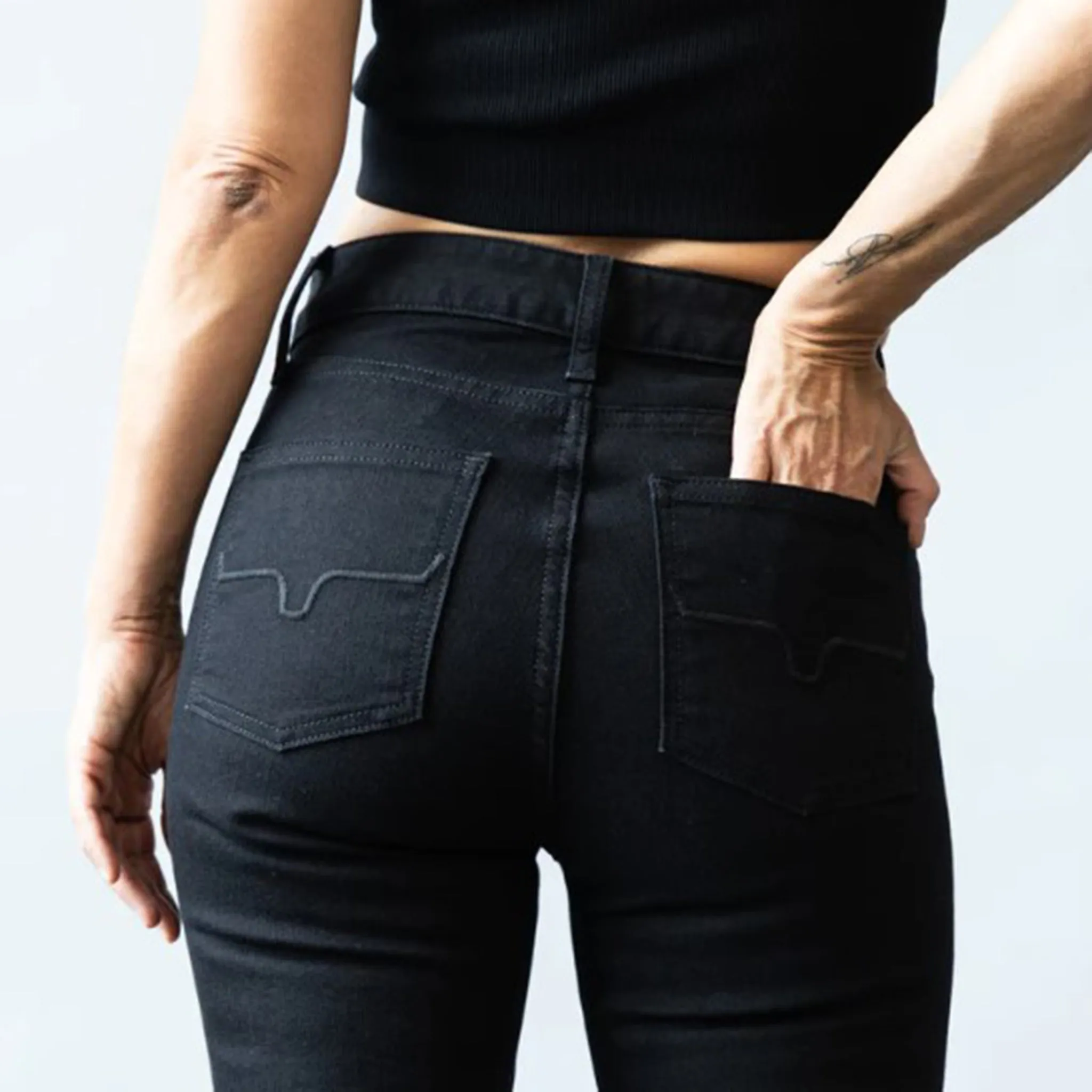Kimes Ranch Femme Jennifer Noir Flare Haute Taille