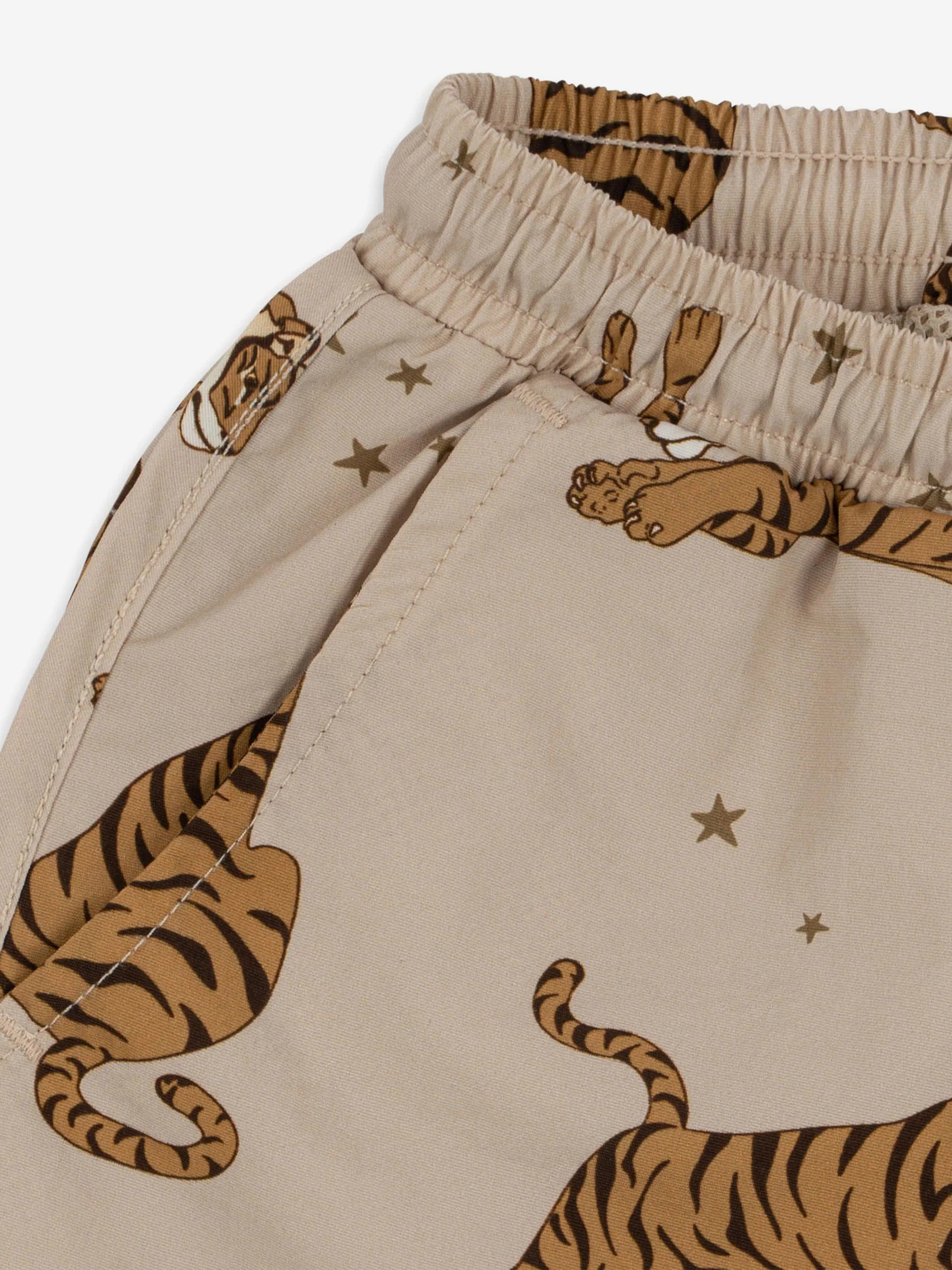 Konges Sløjd Shorts de Bain Garçon Asnou Tigre en Beige