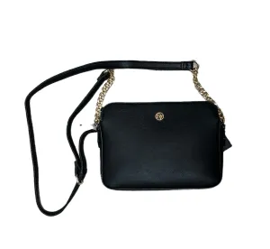 La Diva Bags Petit Sac à Bandoulière Noir avec Chaîne Métallique