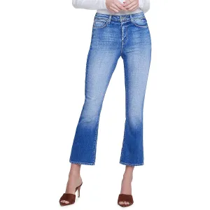 L'Agence Jeans Femme à Taille Haute et Chevilles Découpées