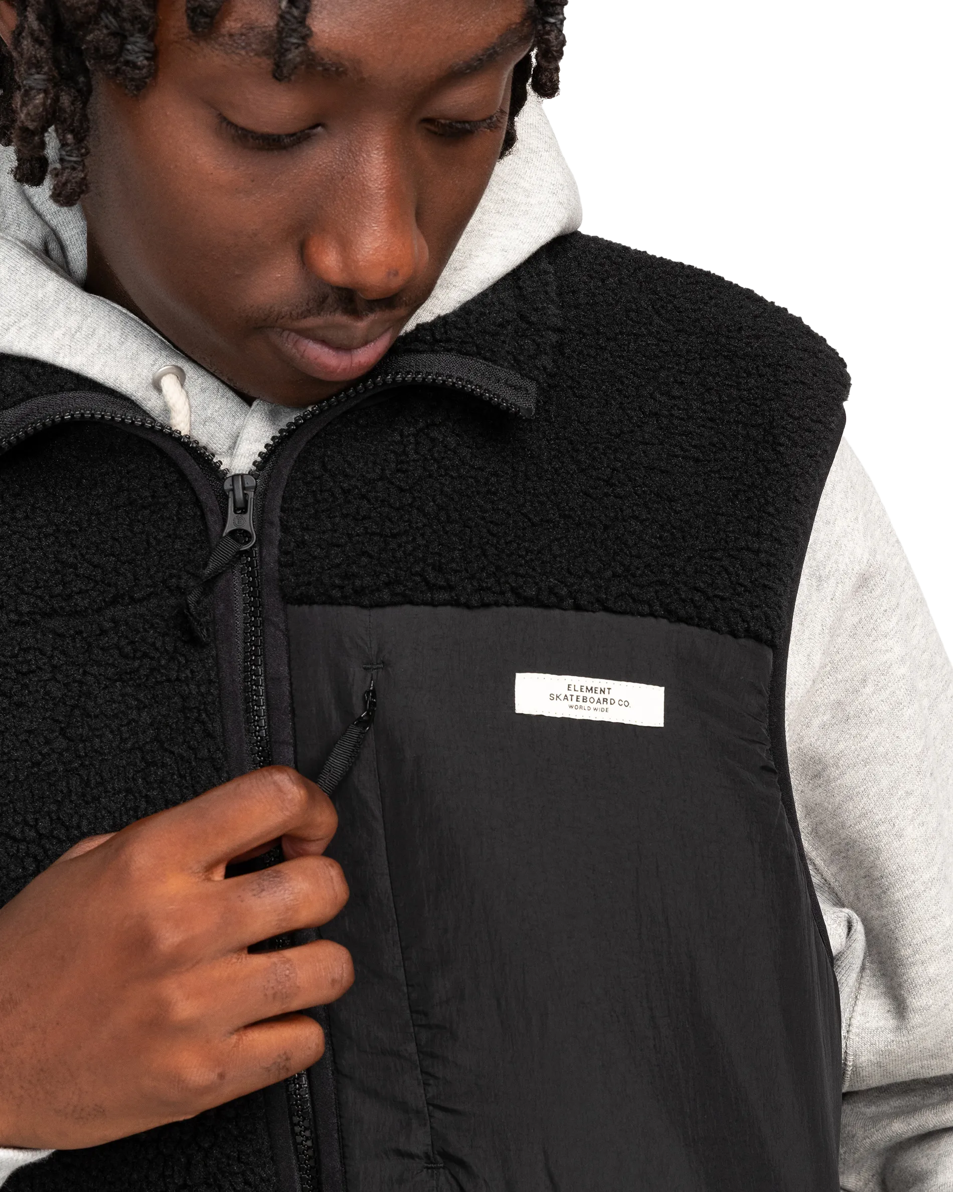 Lac Gilet en Noir Flint