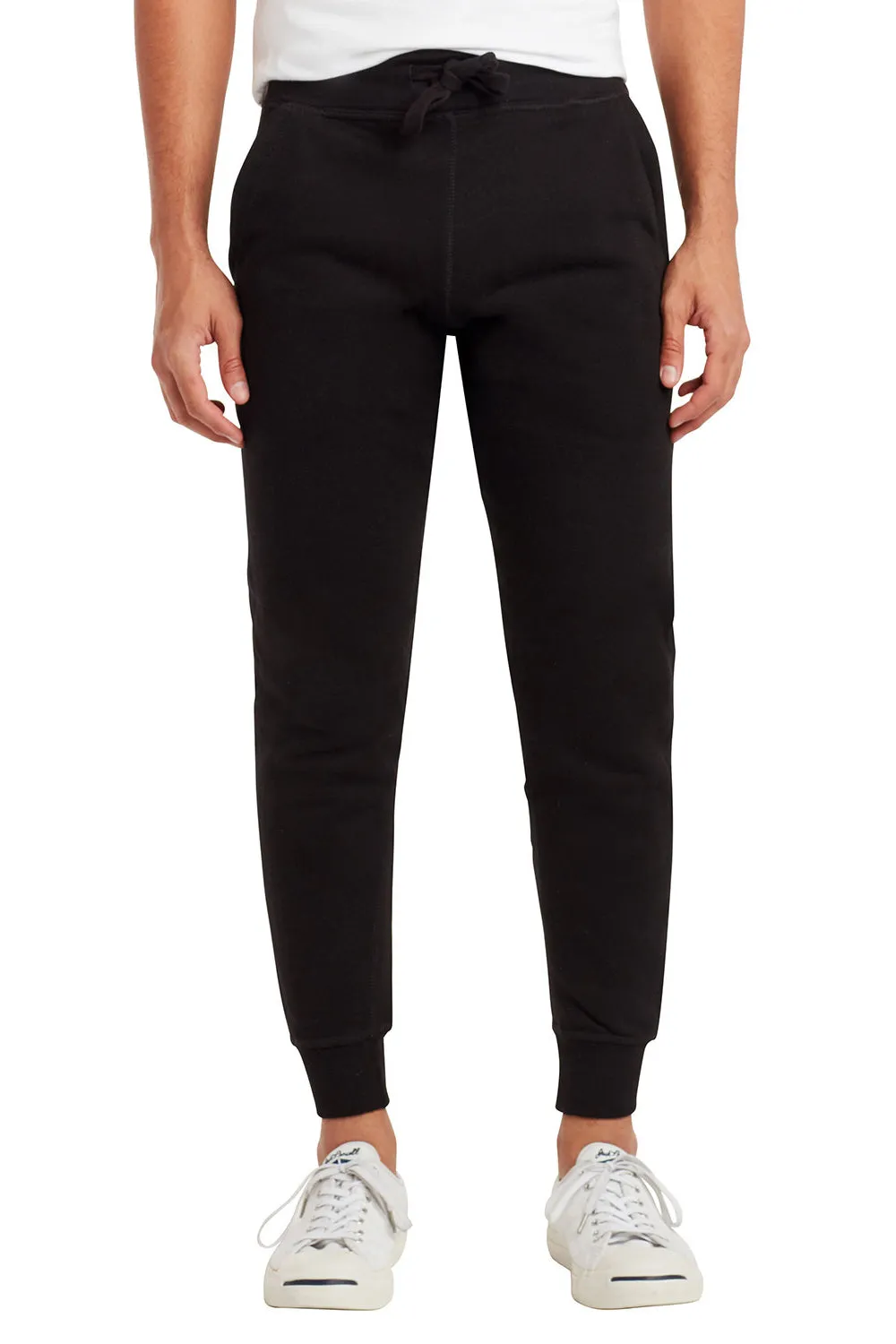 Pantalon de jogging premium pour hommes Lane Seven avec poches - Noir