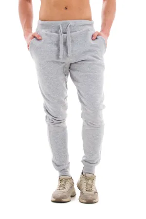 Pantalon de jogging premium pour hommes Lane Seven avec poches - Gris chiné