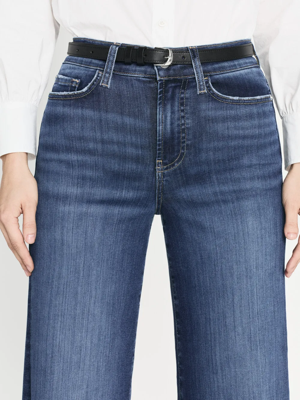 Le Slim Palazzo Raw Hem -- Lupin