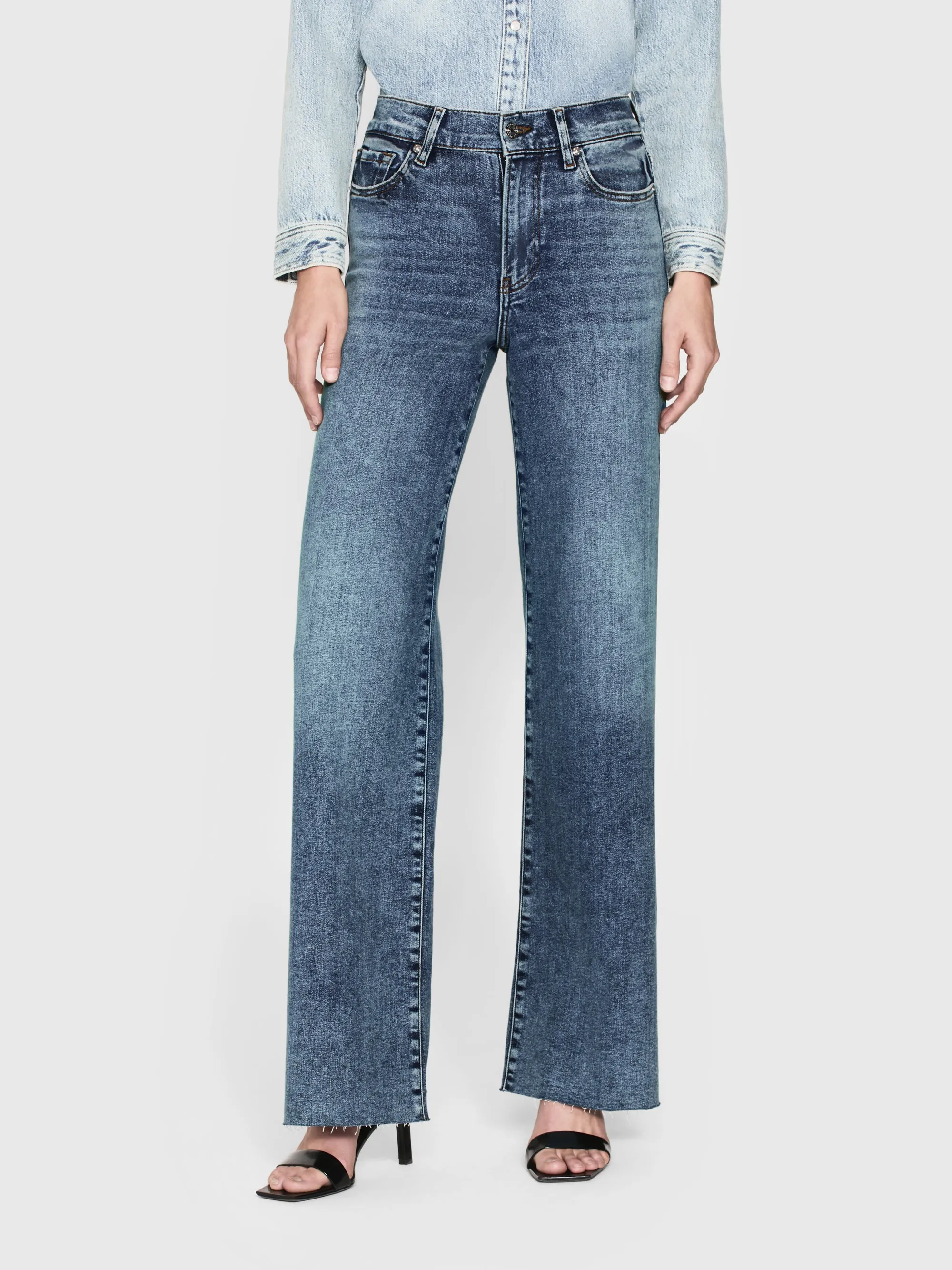Le Slim Palazzo Raw Hem — Rowley Raw Après