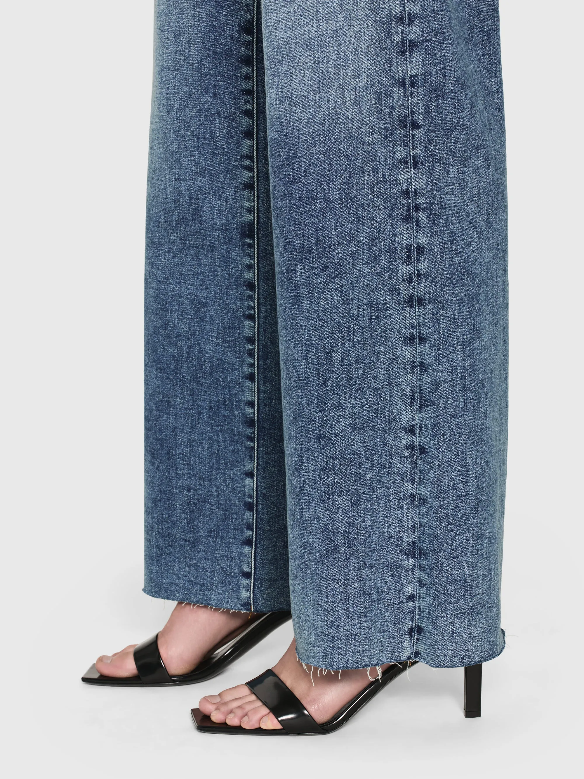 Le Slim Palazzo Raw Hem — Rowley Raw Après