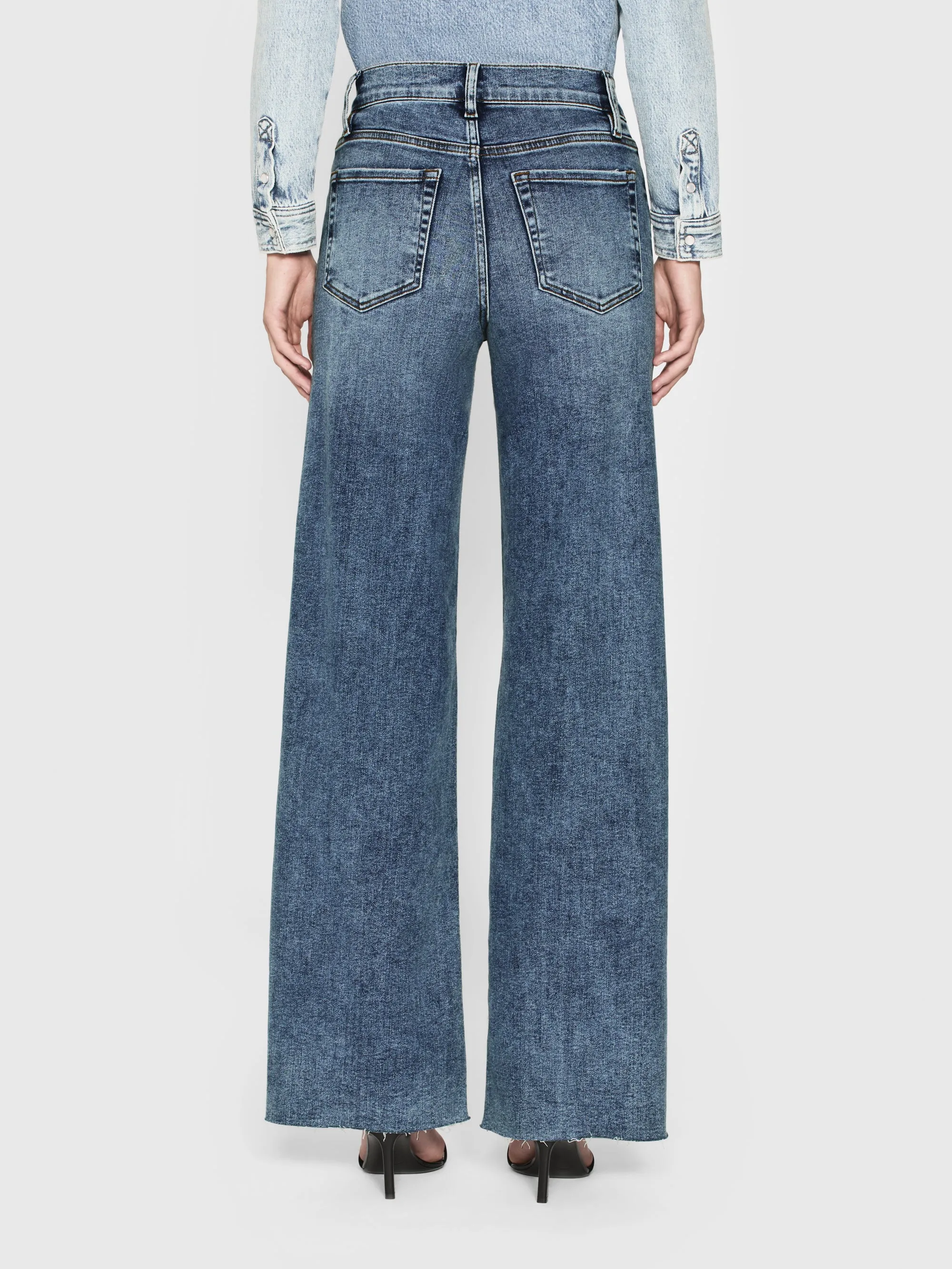Le Slim Palazzo Raw Hem — Rowley Raw Après