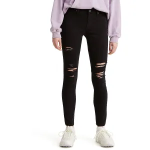 Levi Strauss & Co. Jeans Skinny Effilochés pour Femme à Taille Moyenne 711
