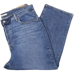 Levi's Femme Plus Jean Droit en Denim Tricoté