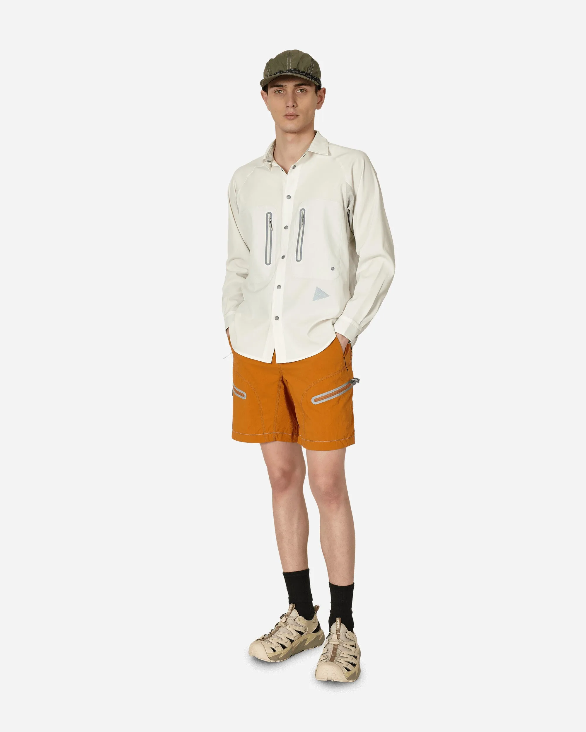 Short de randonnée léger orange