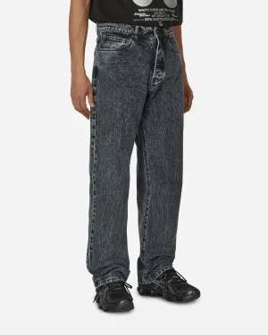 Pantalon en Denim Large Gris
