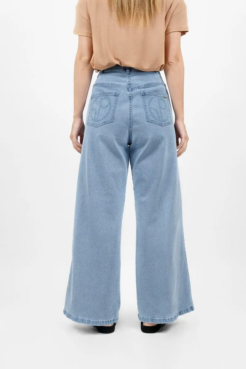 Los Angeles Jeans larges recyclés | Ciel
