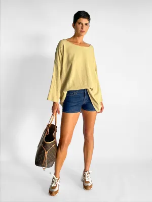 Short en Jean à Taille Basse