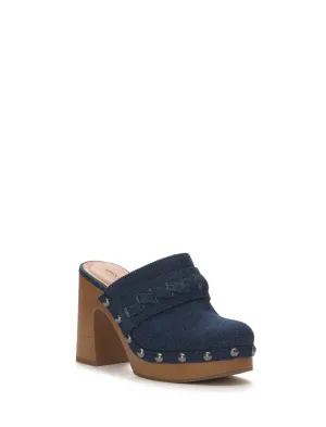 Lucky Brand Ilota Clogue en Denim Ouvert Bleu/Turquoise Lucky Brand