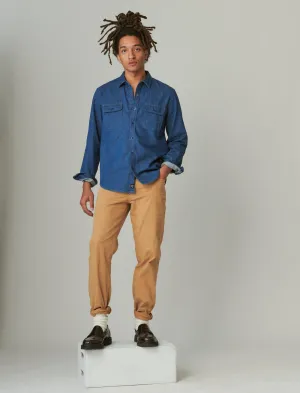 Lucky Brand Chemise utilitaire à manches longues en denim vieilli Manor Lucky Brand