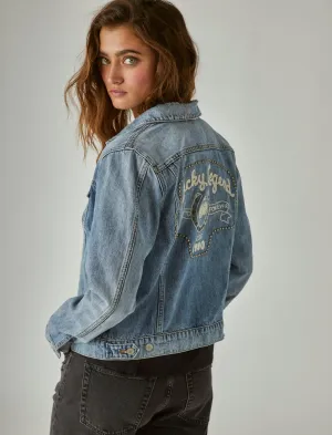Lucky Brand Veste graphique cloutée Lucky Legend Lancez les dés Lucky Brand