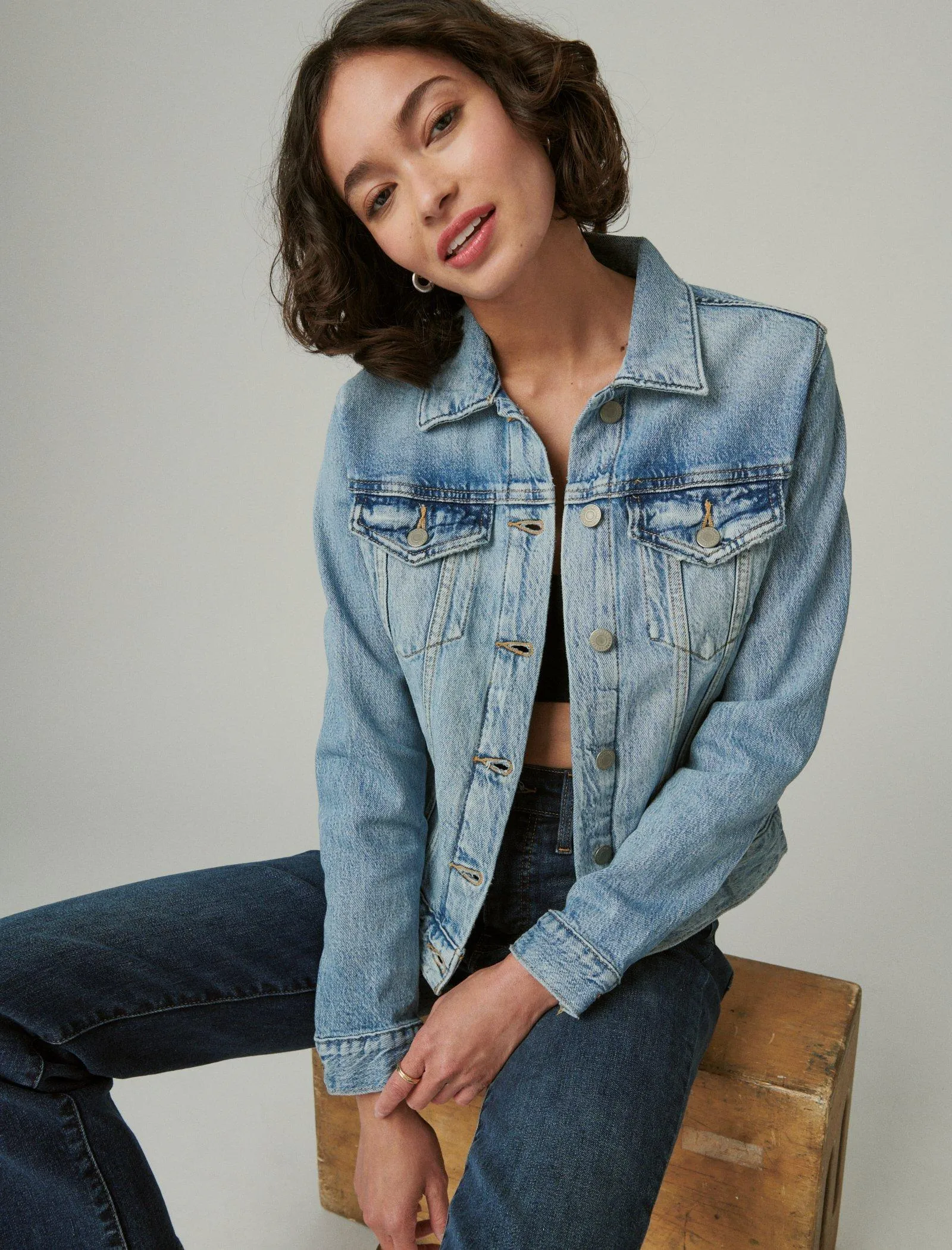 Veste en denim Lucky Brand Tomboy Magnitude Lucky Brand