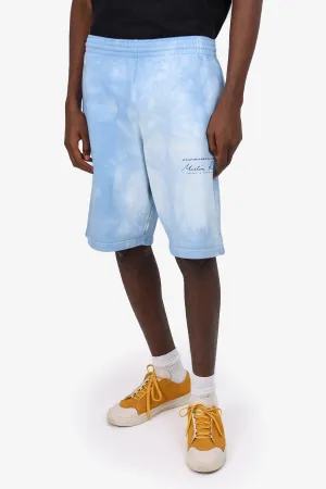 Martine Rose Short de jogging à imprimé tie-dye bleu Taille S Homme