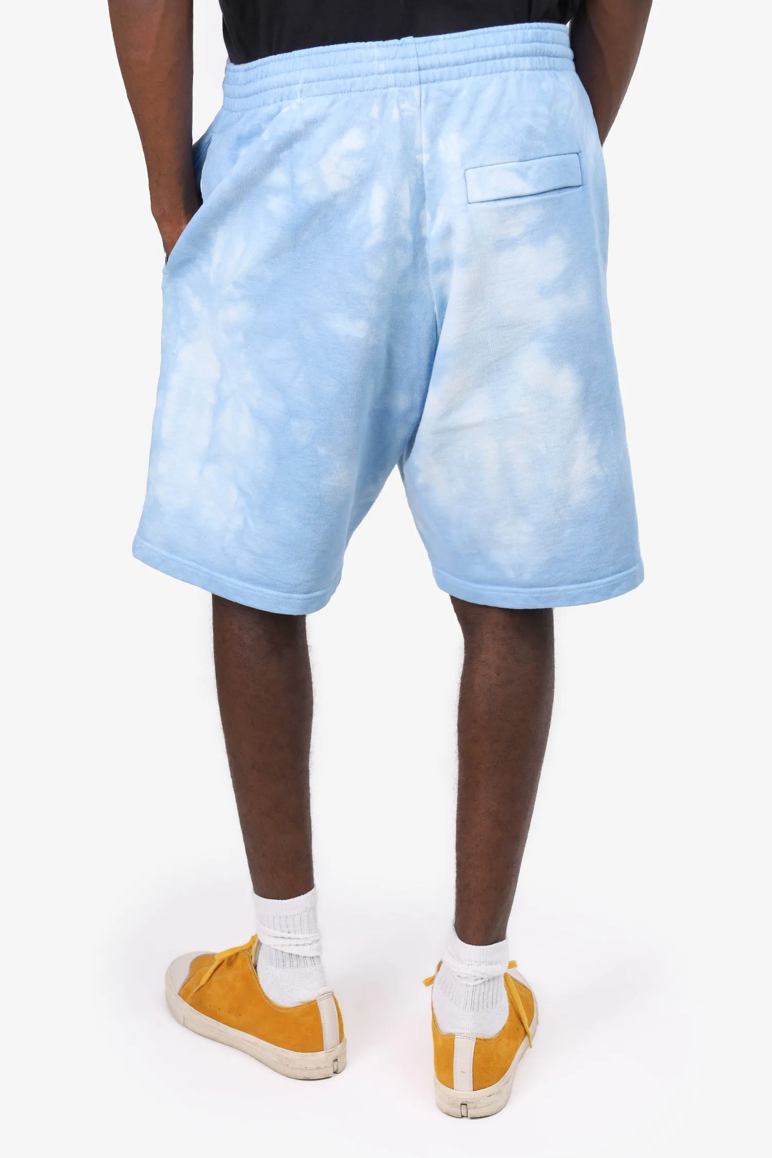 Martine Rose Short de jogging à imprimé tie-dye bleu Taille S Homme