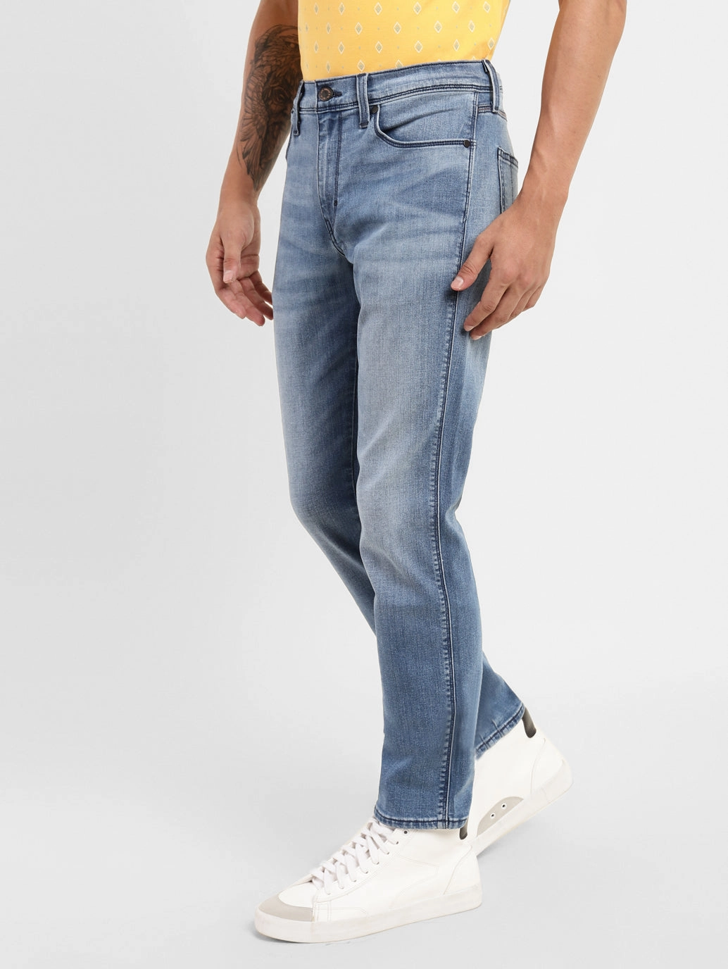 Men's 511 Blue Slim Fit Mid Rise Jeans