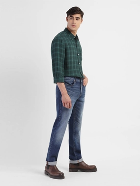 Men's 511 Blue Slim Fit Mid Rise Jeans
