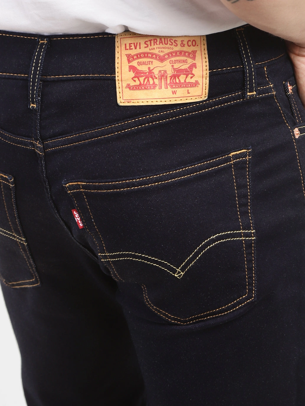 Men's 511 Blue Slim Fit Mid Rise Jeans