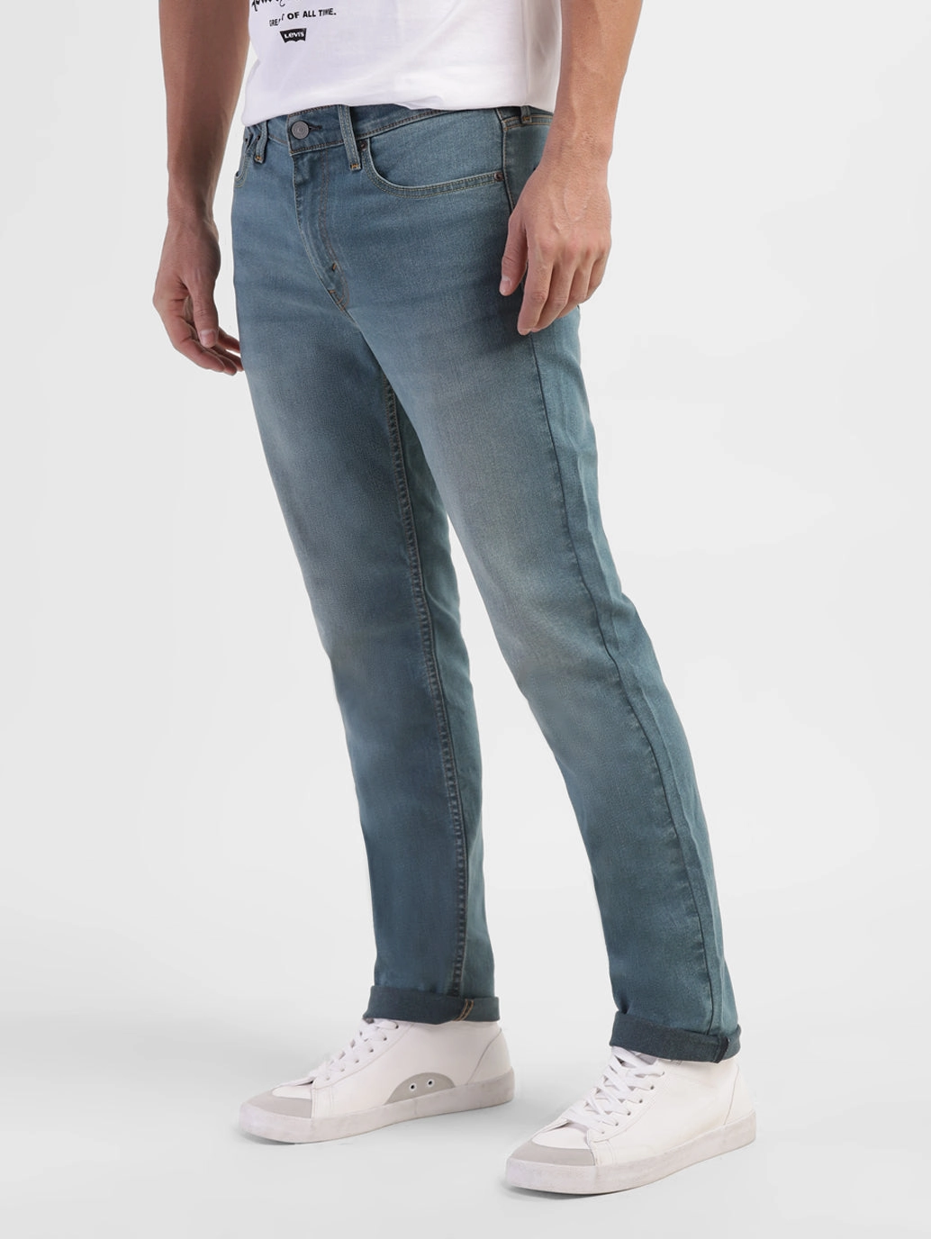 Jeans 511 Bleu Slim Fit à Taille Moyenne pour Homme